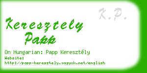 keresztely papp business card